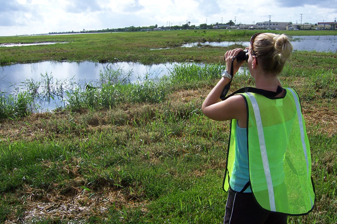 Fig. 3. Scanning ponds close to the airport.